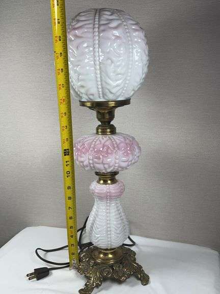 Fenton Rose Lamp. Beautiful Piece!!