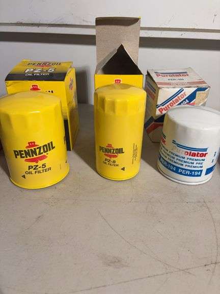 (6) Oil filters, Pennzoil, Purolator and more