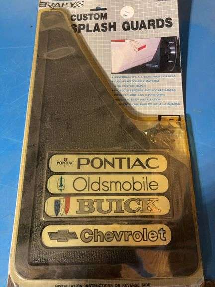 Rubber Queen and Rally splash guards, Stepshield door still protector, and Chevy tailight