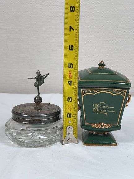 ITALIAN ANGEL MUSIC BOX AND THOMAS KINCAID BOX