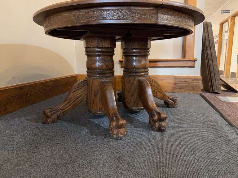 Round Wooden Dinner Table