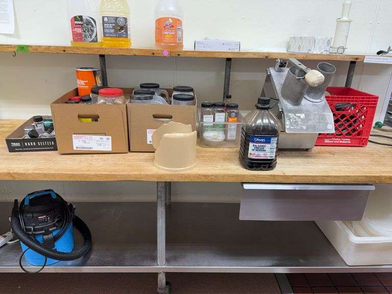 Butcher Block Work Table