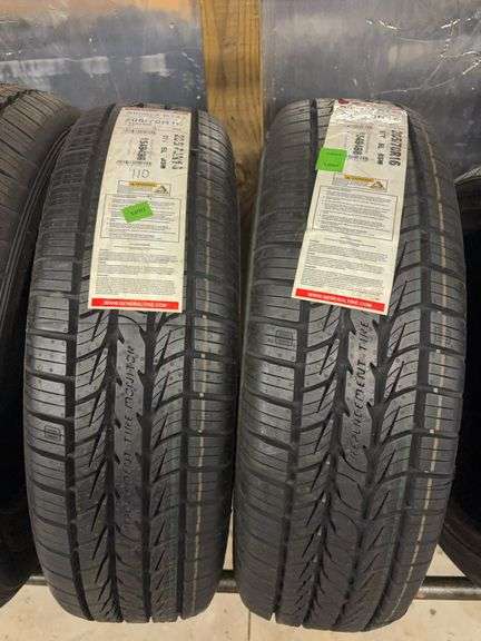 (2) tires like new - 205/70/16