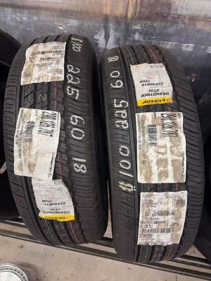 (2) tires like new - 225/60/18