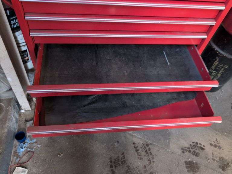 Craftsman 2-piece industrial series tool chest on wheels - contents not included - 3’ x 21” x 67” ta