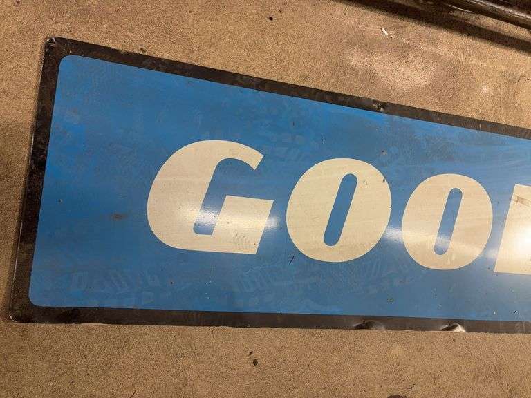 Good Year metal sign - 8' x 18"