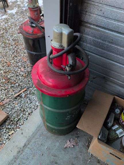 Balcrank industrial pump on container