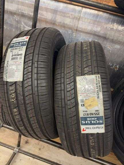 (2) tires like new - 255/60/17