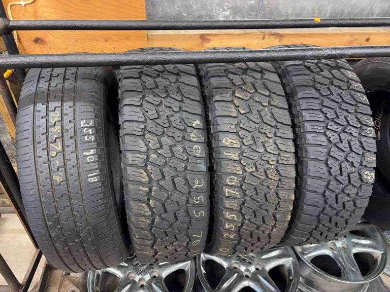 (4) miscellaneous tires like new - (3) matching - see photos