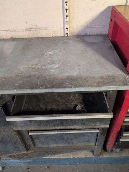 Black Craftsman tool chest - 4’ x 20” x 35” tall