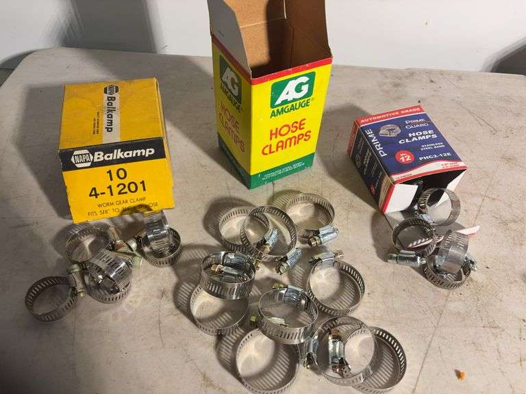 Hose clamps, Bearing buddy, screws and more