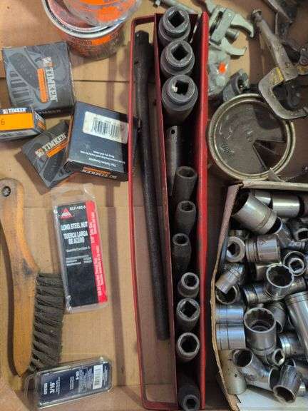 Assortment of sockets and tools - see photos
