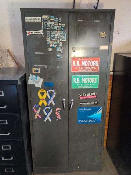 Metal storage cabinet - 3’ x 18” x 78” tall