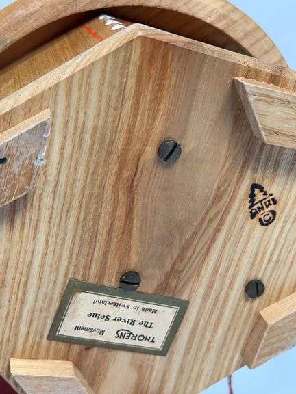 ANRI THORENS WOOD CARVED MUSIC BOX