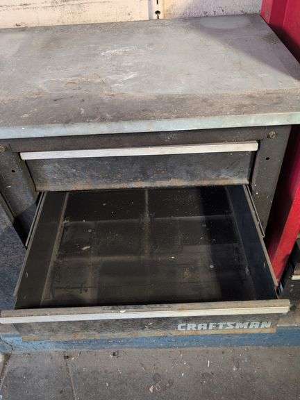 Black Craftsman tool chest - 4’ x 20” x 35” tall