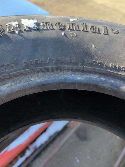 (2) tires in good condition - 255/75/17 and 255/70/18