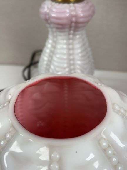 Fenton Rose Lamp. Beautiful Piece!!
