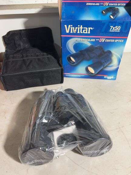 Vivitar Binoculars, Tempest propane torch, spinning reels, Caulk and more