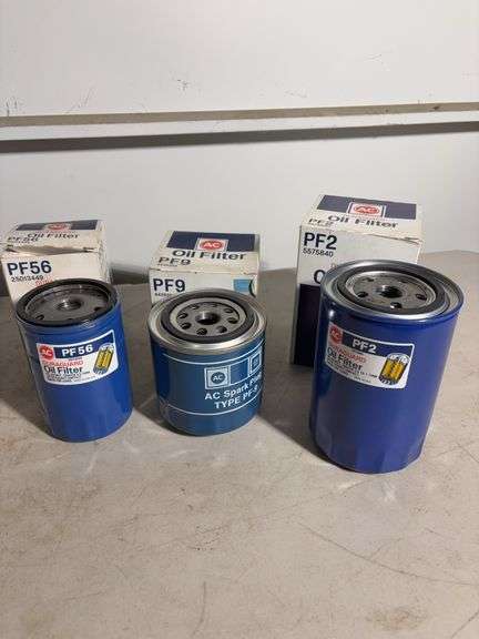 Flat of oil filters - see photos