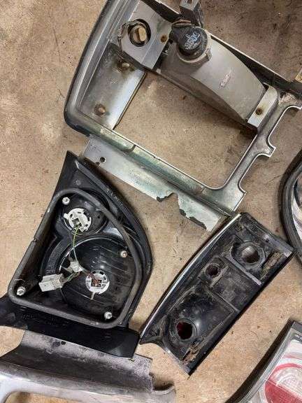 Tote of headlights, brake lights and more