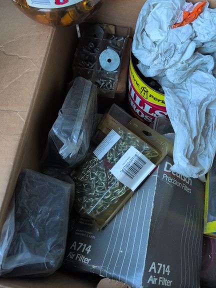Screws, fasteners, chains, Air filter and more