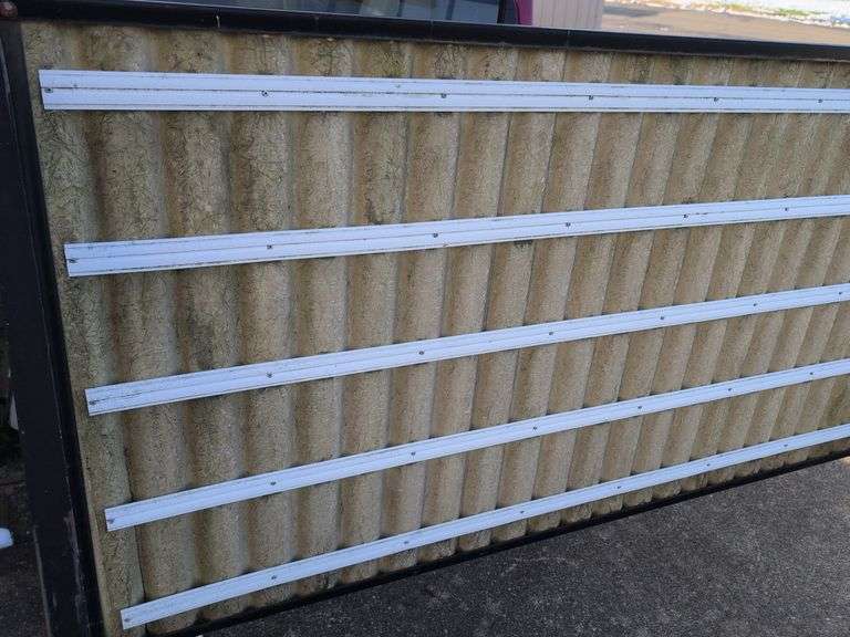 Outdoor double-sided advertisement sign with 6" letters - 6' long