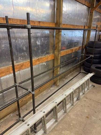 Metal tire rack - 22' x 14.5" x 72"