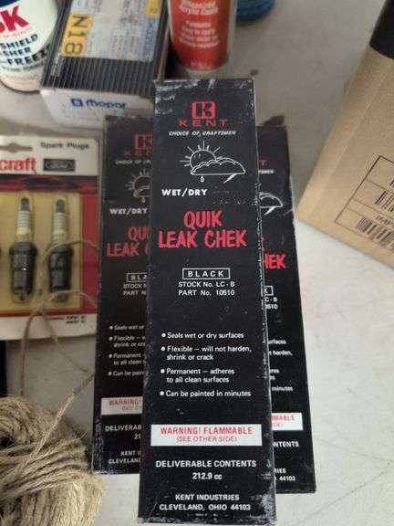 Electrical tape, engine enamel, new spark plugs, and more