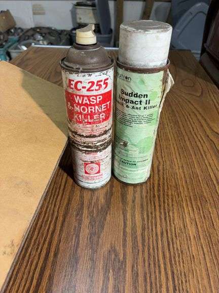 Box of bottles of fluids - see photos