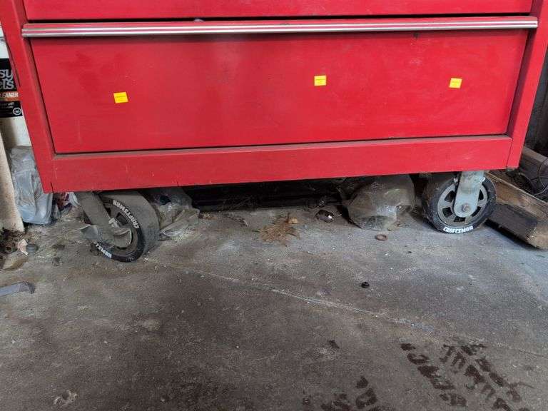 Craftsman 2-piece industrial series tool chest on wheels - contents not included - 3’ x 21” x 67” ta