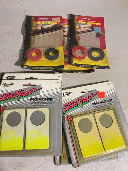 Polymer Paint sealant, (4) Door lock trims, (2) Universal joint repair kits, Battery washers, hydrau