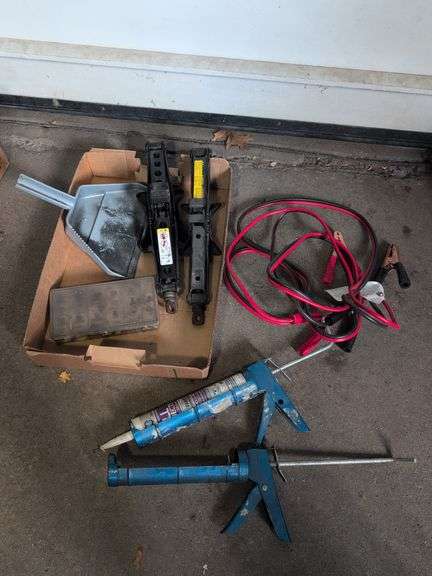 Caulk guns, jumper cables, jacks, and more