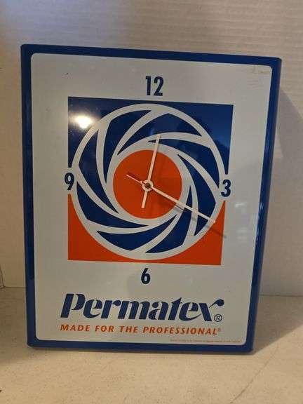PERMATEX CLOCK 15" X 12"