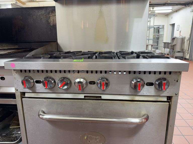 CPG 6 Burner Range Oven