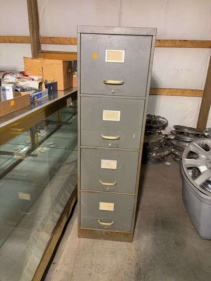 Art metal filing cabinet - 15" x 29" x 52"