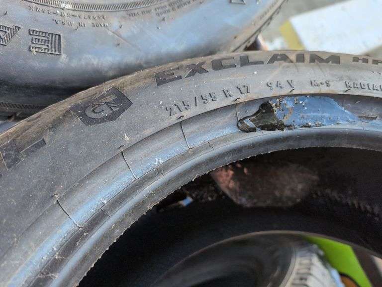 (9) miscellaneous tires in good condition - see photos