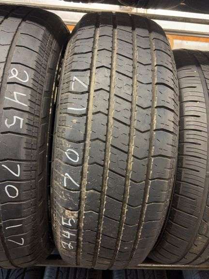 (4) tires like new - 245/60/17, (2) 245/70/17, and 225/60/17