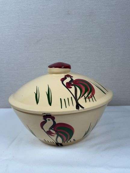 Watt Pottery Rooster ice bucket