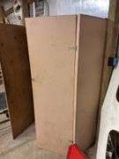 Wooden storage cabinet - 49" x 24" x 73" -contents not included
