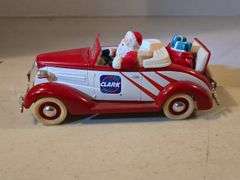 CLARK MOTOR OIL SANTA CAR BANK DIE CAST
