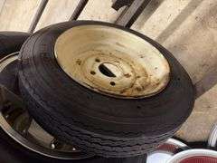 (4) miscellaneous tires like new with rims - see photos