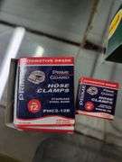 Oil filters, hose clamps, and lubricant