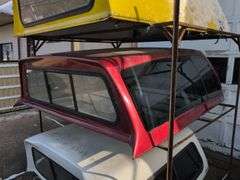 Red Fleer truckbed cap for a Chevy - 7' long, 6' wide