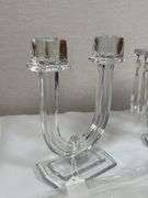 HEISEY GLASS CANDLESTICKS