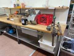 Butcher Block Work Table
