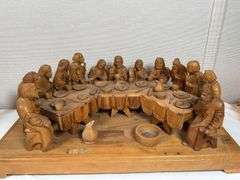 EXQUISITE HAND CARVED LAST SUPPER