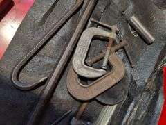 C-clamps, crow bar, and more