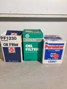 (6) Oil filters, Pennzoil, Purolator and more