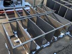 (2) metal shelving units - 38" x 24" x 87"