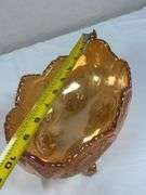 Fenton Orange Tree Marigold Carnival Glass Bowl